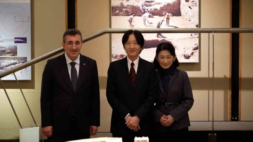 Japon Veliaht Prensi ve Prenses Kiko Kaleh&ouml;y&uuml;k Arkeoloji M&uuml;zesi&rsquo;ni ziyaret etti
