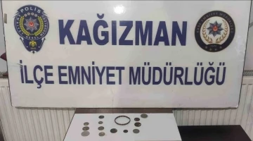 Kağızman&rsquo;da tarihi eser operasyonu
