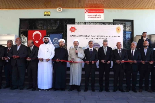 Kahramanmaraş&rsquo;ta 51 cami ile 4 Kur&rsquo;an kursunun a&ccedil;ılışı yapıldı
