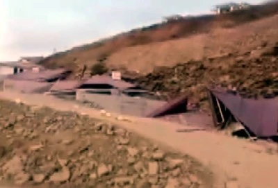 Kahramanmaraş&rsquo;ta heyelanda 10 ev toprak altında kaldı