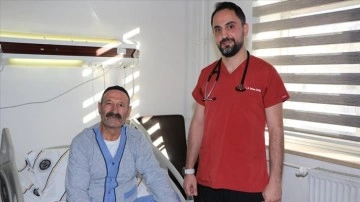 Kalp duvarı yırtılan Bing&ouml;ll&uuml; hastayı, literat&uuml;re ge&ccedil;ebilecek ameliyatla &ouml;l&uuml;mden kurtardılar