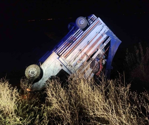 Kamyonet şarampole u&ccedil;tu: 6 yaralı
