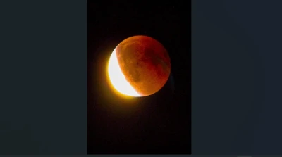 Kanlı Ay tutulması Bursa&rsquo;dan izlendi