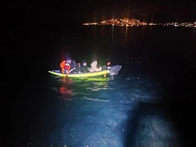 Kanoyla ka&ccedil;arken yakalandılar