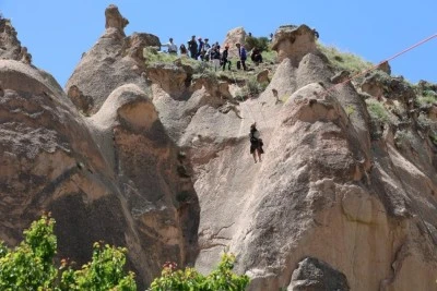 Kapadokya'da korku dolu anlar