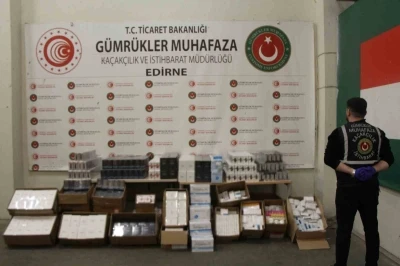 Kapıkule&rsquo;de milyonlarca liralık ka&ccedil;ak eşya ele ge&ccedil;irildi
