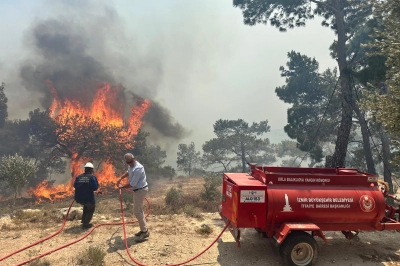 Karaburun&rsquo;da Yangın Alarmı