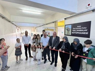 Karacasu&rsquo;da Şehit Veli Kabalay K&uuml;t&uuml;phanesi a&ccedil;ıldı
