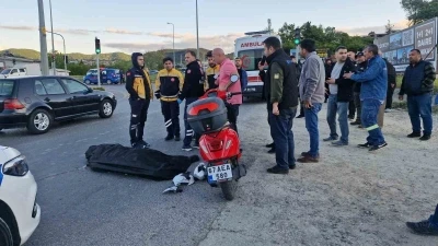 Karadeniz Ereğli&rsquo;de tır ile &ccedil;arpışan motosikletin s&uuml;r&uuml;c&uuml;s&uuml; hayatını kaybetti
