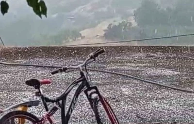 Karako&ccedil;an&rsquo;da dolu yağışı