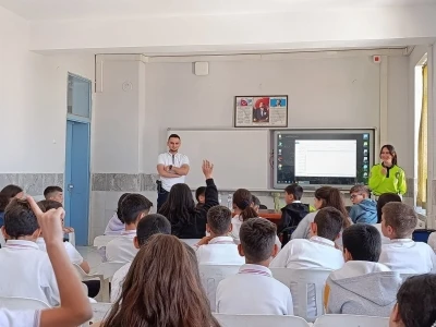 Karapınar&rsquo;da &ouml;ğrencilere trafik g&uuml;venliği semineri verildi
