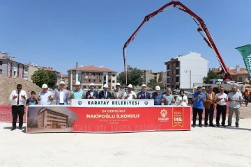 Karatay Belediyesi Osman Benliler İlkokulu&rsquo;nun temelini attı
