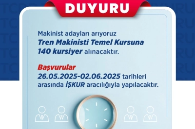 TCDD'den 140 Makinist Adayına Altın Fırsat! 