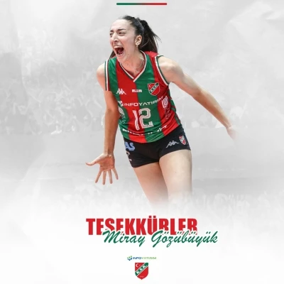 Karşıyaka Voleybol, Miray G&ouml;z&uuml;b&uuml;y&uuml;k ile yollarını ayırdı
