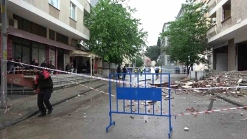 Kartal&rsquo;da kolonunda &ccedil;atlak oluşan 7 katlı apartman tahliye edildi
