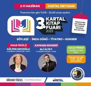 Kartal Kitap Fuarı 3. kez kapılarını a&ccedil;ıyor
