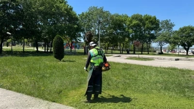 Kartepe&rsquo;de yeşil alanlara d&uuml;zenli bakım
