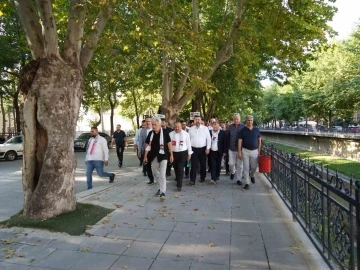 Kastamonu&rsquo;da Filistin&rsquo;e destek y&uuml;r&uuml;y&uuml;ş&uuml; ger&ccedil;ekleştirildi
