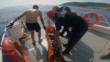 Kayalıklardan d&uuml;şen şahıs ortak operasyon ile kurtarıldı
