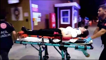 İneg&ouml;l'de kazada yaralanan kadın s&uuml;r&uuml;c&uuml;y&uuml; tekmeleyip ka&ccedil;tı