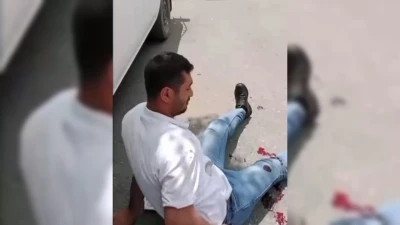 Kendisini rahatsız eden kişiyi ayaklarından vurdu! O anları kayıt altına aldı