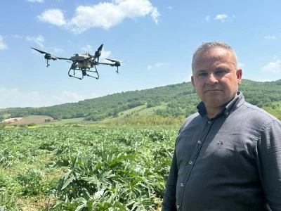 Kestel Belediyesinden &ccedil;ift&ccedil;iye drone desteği; hem zamandan hem yakıttan tasarruf