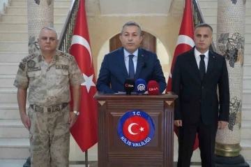 Kilis Valisi Şahin 3 aylık asayiş verilerini a&ccedil;ıkladı

