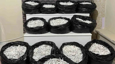 Kırıkkale&rsquo;de binlerce makaron ele ge&ccedil;irildi