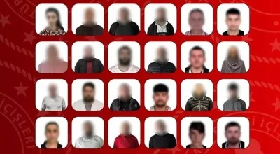 Kırmızı b&uuml;ltenle aranan 23 su&ccedil;lu ve ulusal seviyede aranan 18 su&ccedil;lu T&uuml;rkiye'ye getirildi