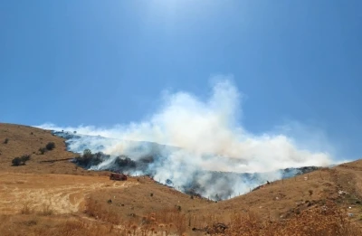 Kırşehir'de meralık alanda yangın