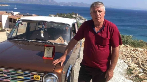 Klasik otomobiliyle birincilik &ouml;d&uuml;l&uuml;n&uuml; kazandı, Dat&ccedil;a&rsquo;ya d&ouml;nd&uuml;
