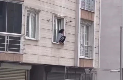 Koca şiddetinden kurtulmak isteyen kadın &ouml;lmek i&ccedil;in atladı