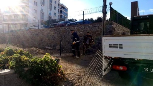 Bursa'da kontrols&uuml;z alan belediye tarafından g&uuml;venli hale getirildi