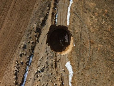 Konya'da dev bir obruk daha oluştu