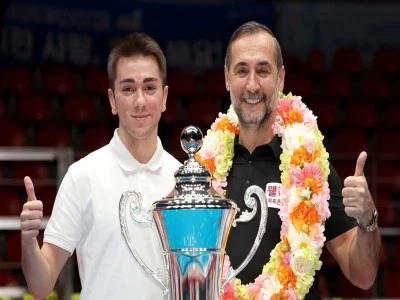 Kore profesyonel bilardo liginde Semih Saygıner 3'&uuml;nc&uuml;, Burak Haşhaş 5'inci oldu