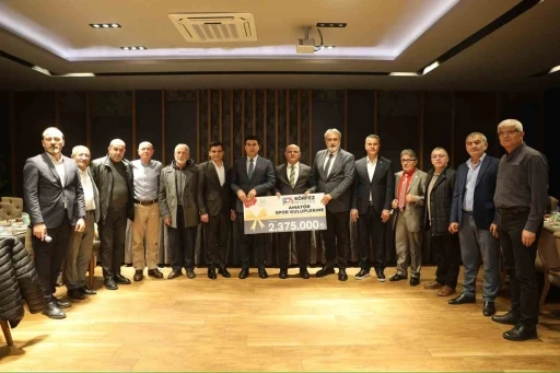 K&ouml;rfez&rsquo;de amat&ouml;r spor kul&uuml;plerine 2 milyon 375 bin TL&rsquo;lik destek
