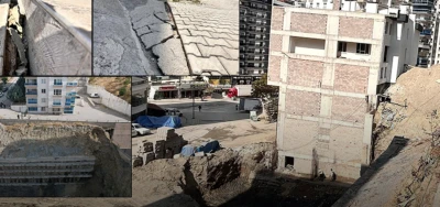 Korkutan toprak kayması...