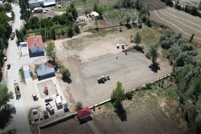 Korkuteli Belediyesi Kırkpınar Mahallesi&rsquo;nde Sosyal Tesis &Ccedil;alışmalarına Başladı