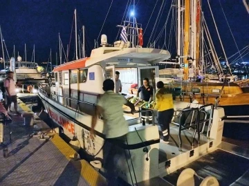 Kos adasında yaralanan &ccedil;ocuk deniz ambulansı ile Bodrum&rsquo;a getirildi
