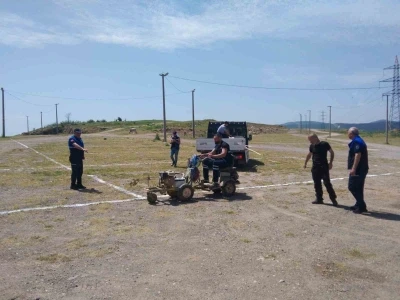 Kurban satış alanında &ccedil;izgiler &ccedil;ekildi
