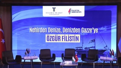  K&uuml;resel Sumud Filosu aktivistleri '&Ouml;zg&uuml;r Filistin' paneline katıldı