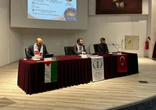 K&uuml;tahya&rsquo;da "Gazze soykırımının ayak izleri" konulu panel
