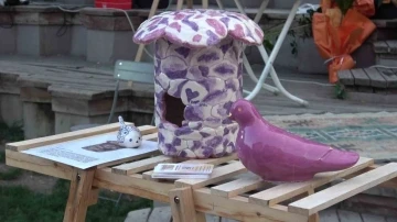 K&uuml;tahya&rsquo;da seramik kuş evleri sergisi
