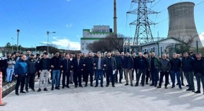 K&uuml;tahya Tun&ccedil;bilek'te elektrik &uuml;retim iş&ccedil;ileri eylemde