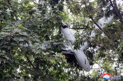 Kuzey Kore, G&uuml;ney Kore&rsquo;nin g&ouml;nderdiği İHA&rsquo;nın fotoğrafını yayınladı
