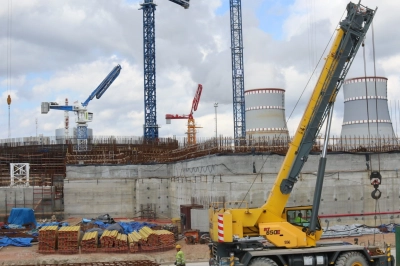 Leningrad NGS-2&rsquo;Nin 4&rsquo;&uuml;nc&uuml; G&uuml;&ccedil; &Uuml;nitesinin Sahasında G&uuml;venlik Binasının Temel Betonlama İşlemi Tamamlandı