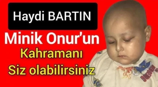 L&ouml;semi hastası k&uuml;&ccedil;&uuml;k Onur i&ccedil;in kan bağış kampanyası d&uuml;zenlendi

