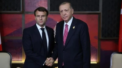 Macron, Cumhurbaşkanı Erdoğan ile g&ouml;r&uuml;şt&uuml;