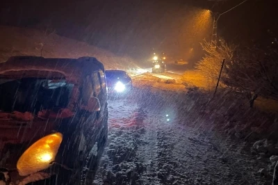 Malatya&rsquo;da kar yağışı ulaşımı olumsuz etkiledi