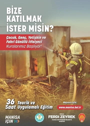 Manisa&rsquo;da &rsquo;G&ouml;n&uuml;ll&uuml; İtfaiyecilik Projesi&rsquo; başlıyor
